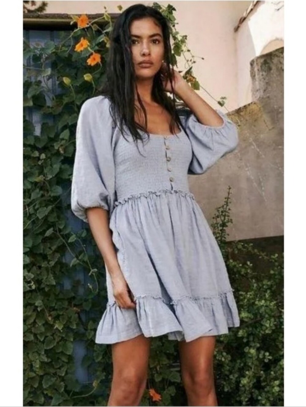 Free People Summer Picnic Mini Dress